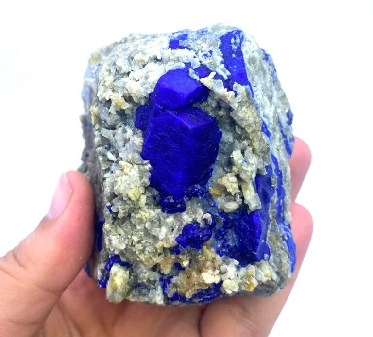 Blue Lapis Lazurite On Matrix Specimen - Afghan Precious Minerals